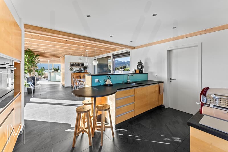 PENTHOUSE D'EXCEPTION DE 7,5 PIÈCES EN DUPLEX - Entre ciel et terre ? Vue panoramique à 360 au coeur de Bulle (8)
