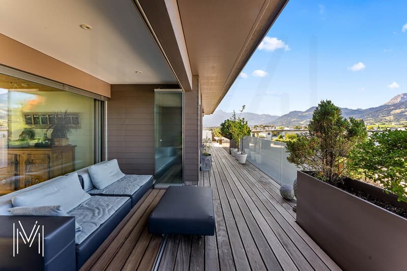 PENTHOUSE D'EXCEPTION DE 7,5 PIÈCES EN DUPLEX - Entre ciel et terre ? Vue panoramique à 360 au coeur de Bulle (5)
