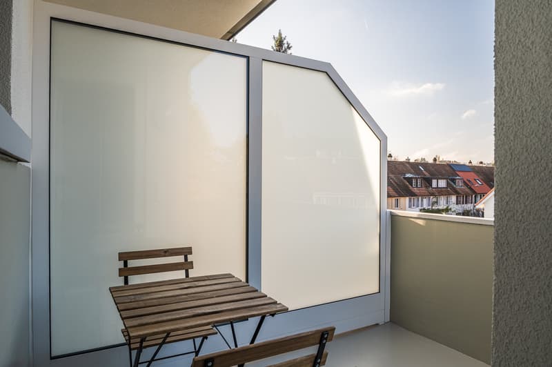 wooden table and chairs, glass doors