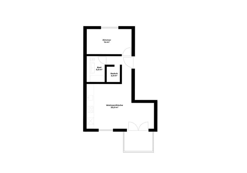 2-room apartment with garden seating in central location in Basel (13)