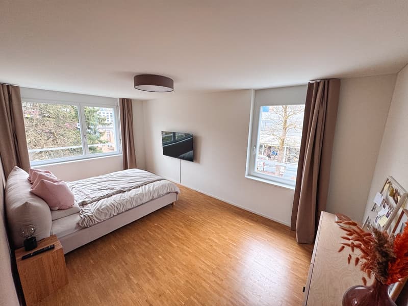 Temporary: 01.12.26 - 31.03.27; Furnished 3.5-room apartment in Kriens with balcony & mountain view (4)