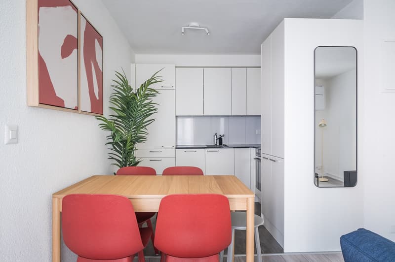 2 minutes à la gare principale - appartement meublé de 2,5 pièces (6)