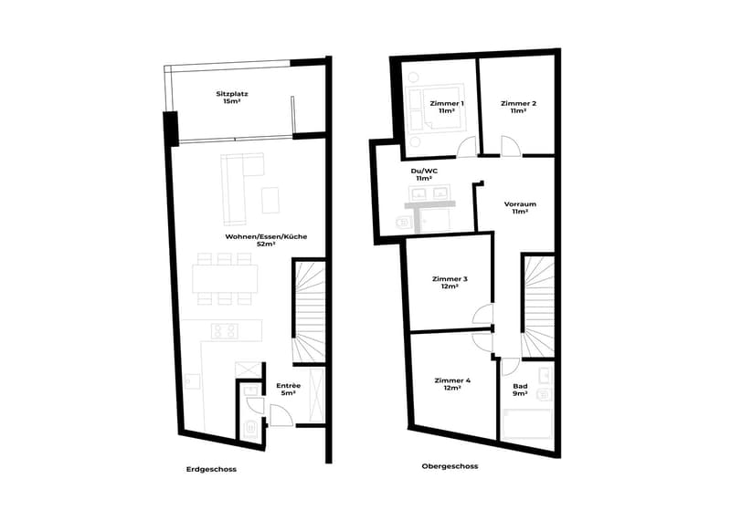 Exclusive furnished semi-detached house with garden in Lucerne (30)