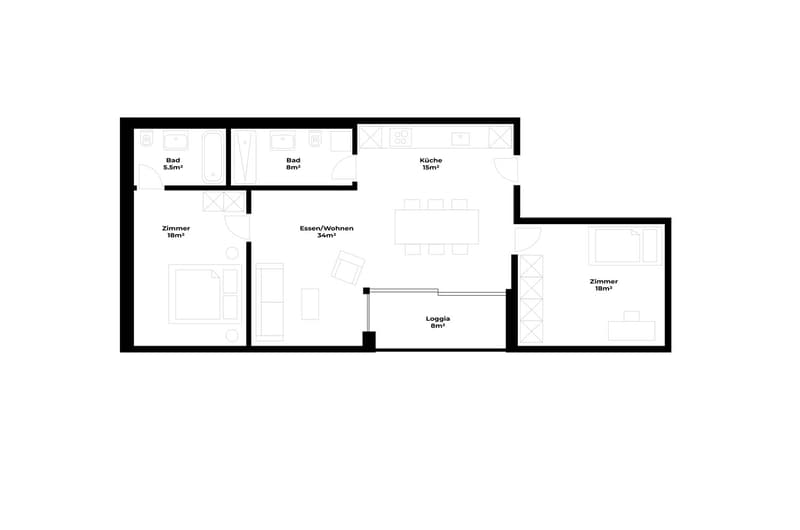 Furnished living with a far-reaching view – Exclusive 3.5-room apartment in Lucerne (17)