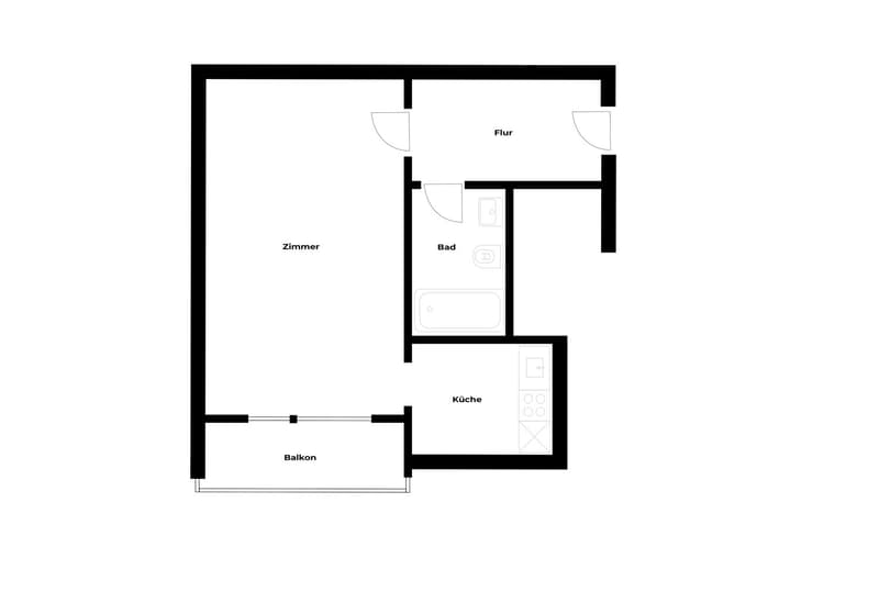 Appartamento arredato di 1,5 locali a Basilea - Situato in centro con tutti i comfort (11)