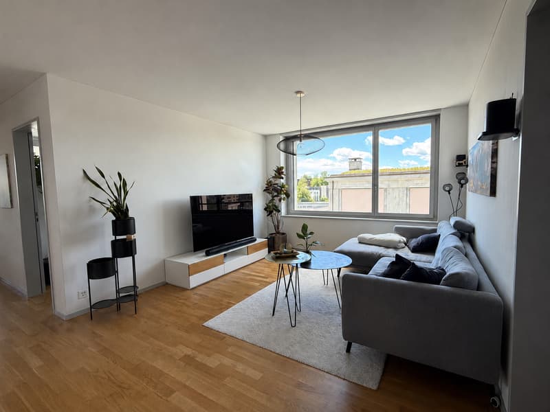 TEMPORARY: 21.08.2026 - 14.12.2026 / Stylish 3.5-room apartment with loggia and mountain view in Cham (4)