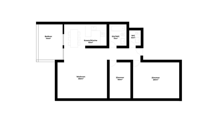 Möblierte 3.5-Zimmerwohnung mit Seeblick im Zentrum von Zug (15)