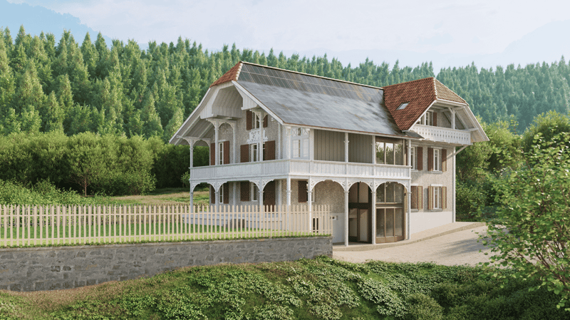 Primo affitto sul Lago di Thun: appartamento di 4 locali con vista lago, giardino e accesso al lago (6)