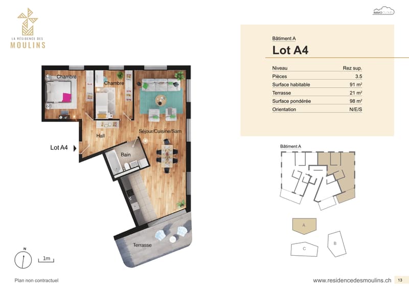 91m2 terrace and private garden ! Construction site open ! (3)