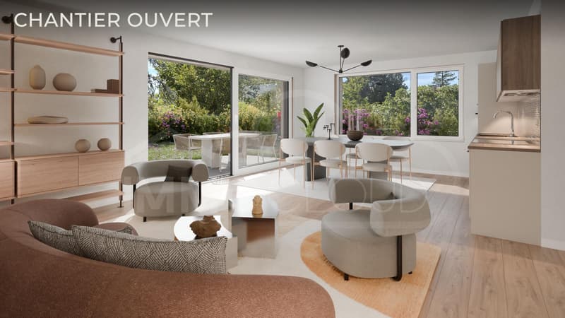 Rez avec jardin de 250 m2 - chantier ouvert ! (4)