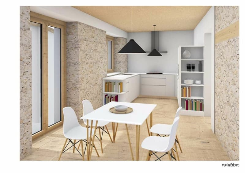 Beautiful renovated mazot of 5.5 rooms in the Commune of Fully (7)