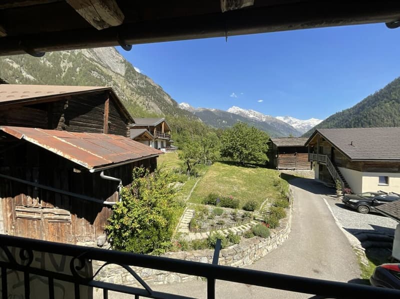 Apartment and land for sale in the village of Vollèges (3)