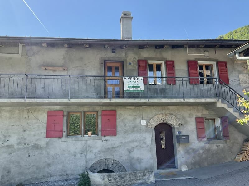 Apartment and land for sale in the village of Vollèges (4)