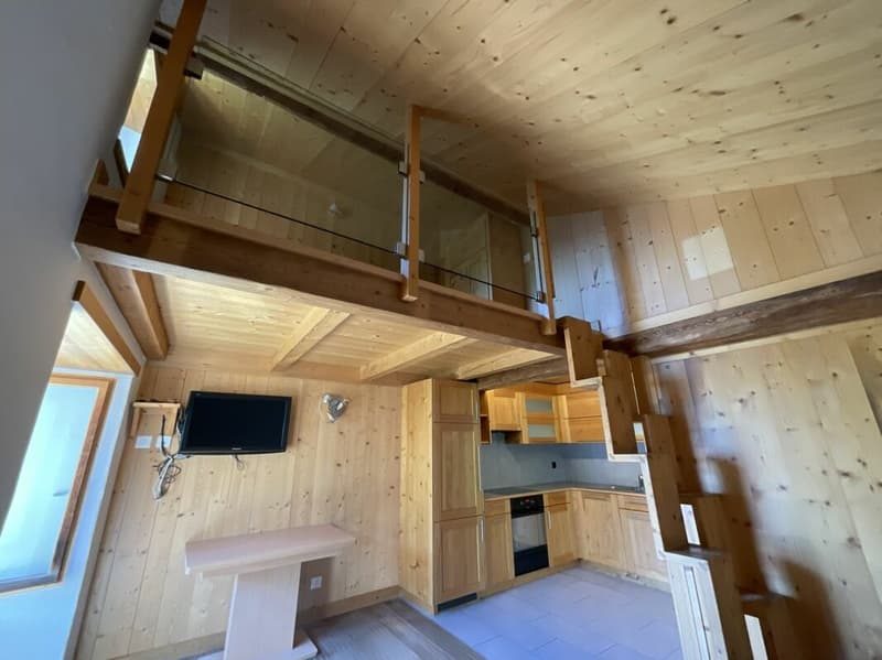 Apartment and land for sale in the village of Vollèges (10)