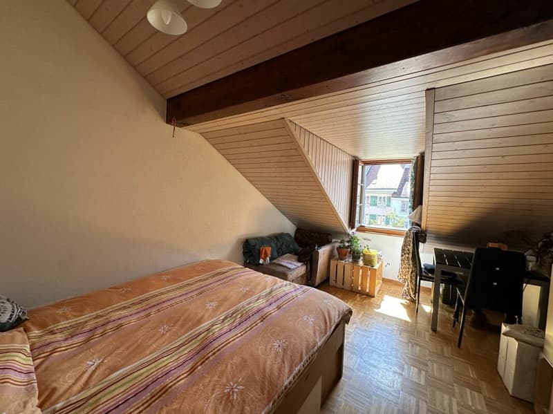 Chambre combles appartement 2.5 pièces