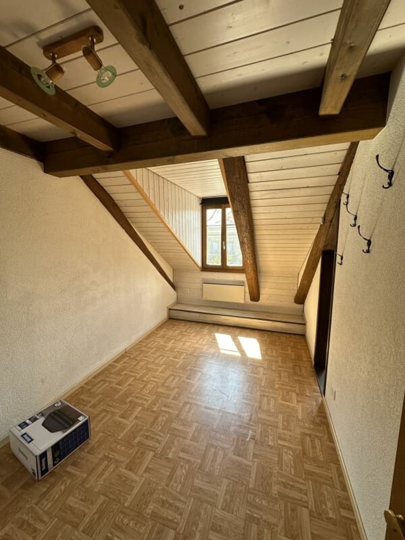 Chambre combles appartement 5.5 pièces