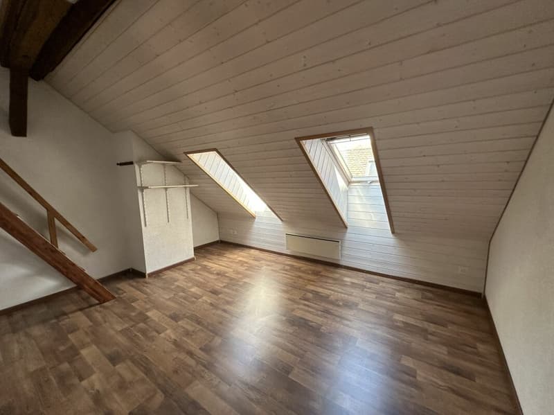 Chambre combles appartement 5.5 pièces