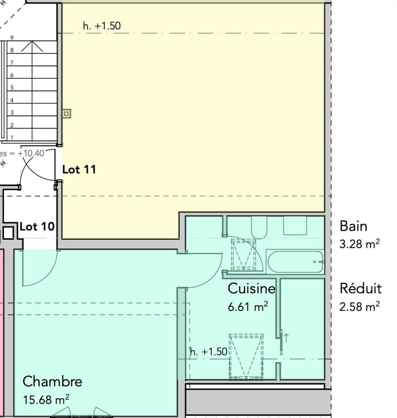 À vendre : Appartement 1,5 pièce ? Lot 10 à Bulle (9)