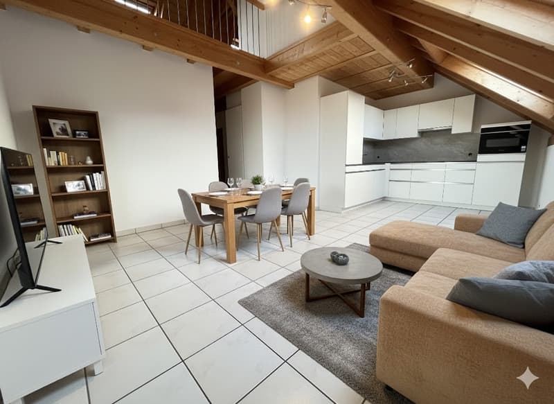 Hell 3-Zimmer Duplex-Dachwohnung mit neuer Küche und Sauna zu vermieten (19)