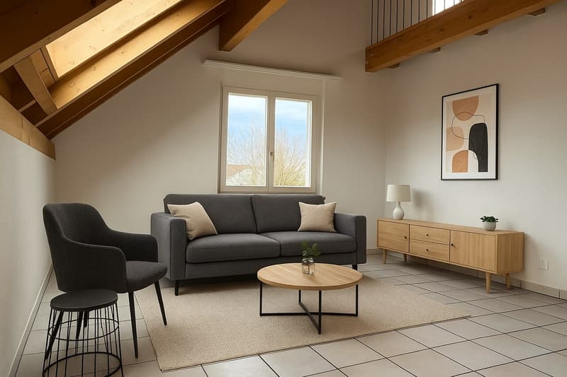 Hell 3-Zimmer Duplex-Dachwohnung mit neuer Küche und Sauna zu vermieten (17)