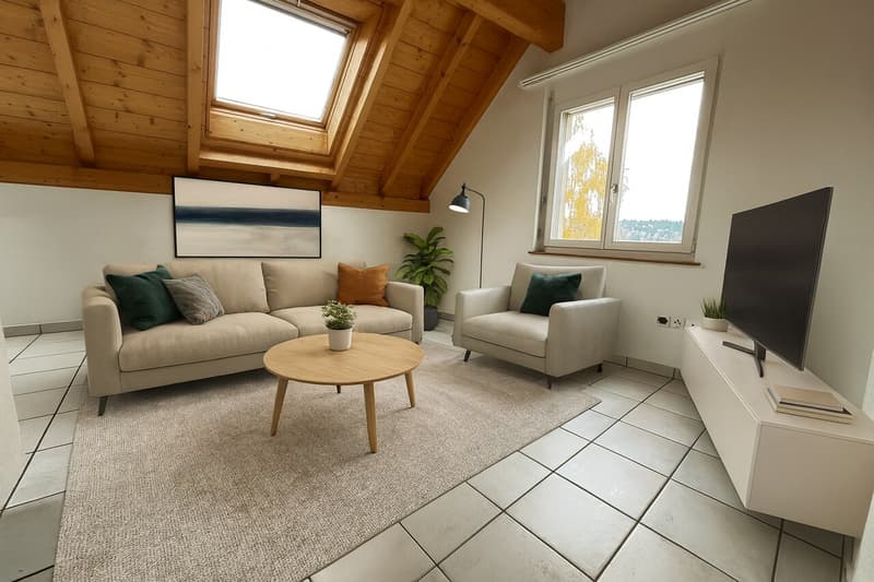 Hell 3-Zimmer Duplex-Dachwohnung mit neuer Küche und Sauna zu vermieten (16)