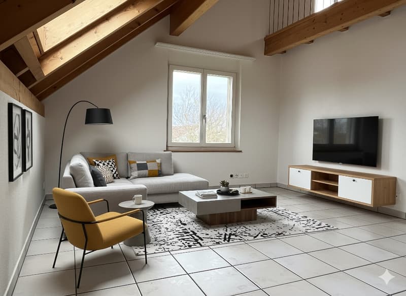 Hell 3-Zimmer Duplex-Dachwohnung mit neuer Küche und Sauna zu vermieten (18)