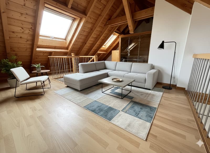 Hell 3-Zimmer Duplex-Dachwohnung mit neuer Küche und Sauna zu vermieten (21)