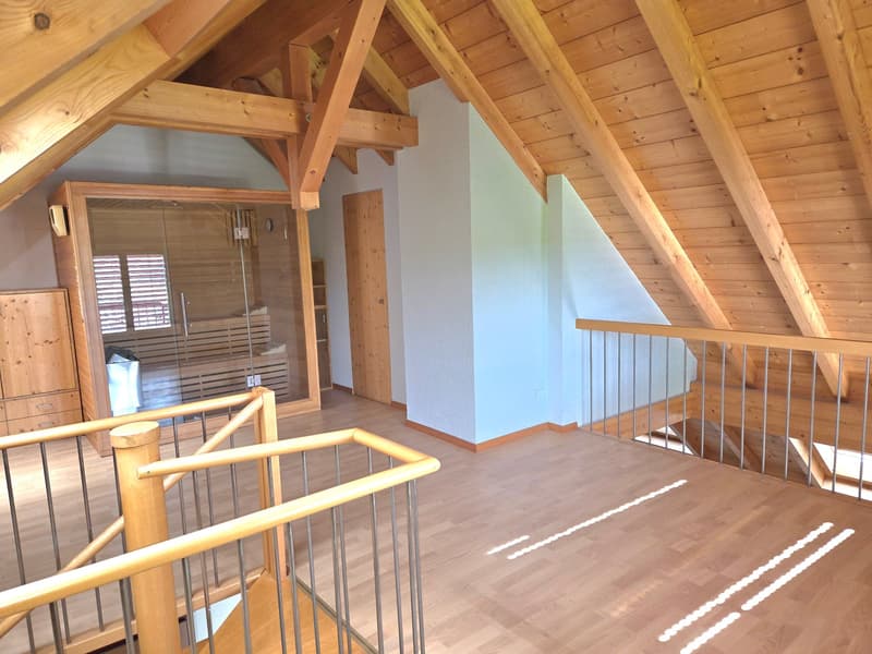 Hell 3-room duplex attic apartment with new kitchen and sauna for rent (16)