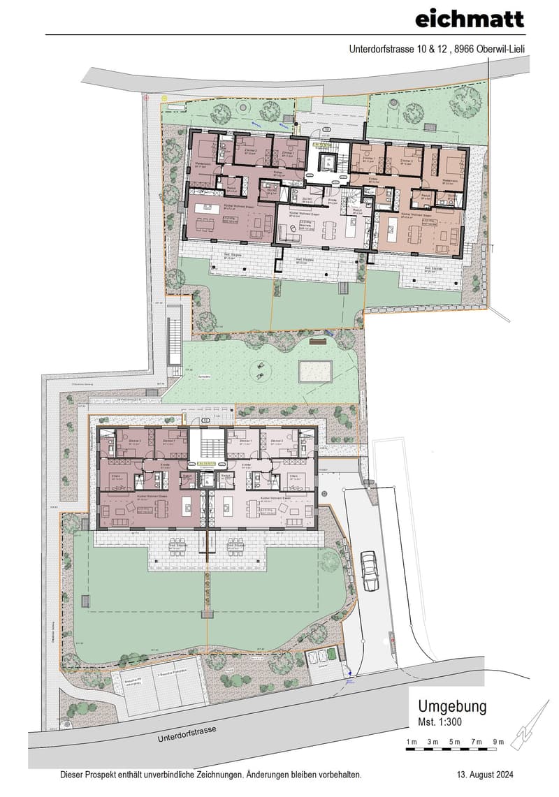 multiple living rooms, bedrooms, bathrooms, kitchens, balconies, swimming pool
