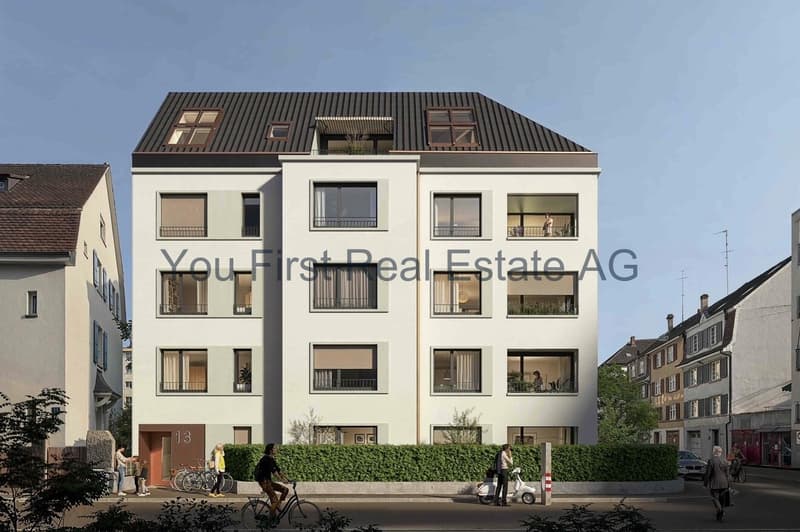 Modernes Mehrfamilienhaus mit durchdachtem Grundriss und großflächigen Balkonen