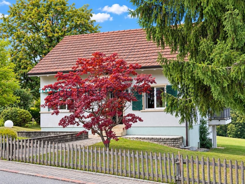 Klassisches Einfamilienhaus mit ausreichend Raumvolumen und hochwertiger Dacheindeckung