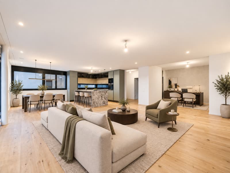 4.5-Zimmer-Terrassenwohnung im Neubau in Umiken (1)
