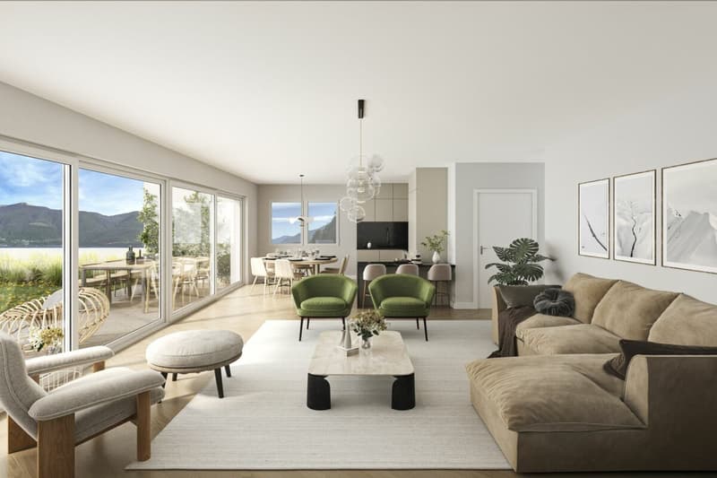 Brissago - Residenza Riasco Riva mit Privatstrand (2)
