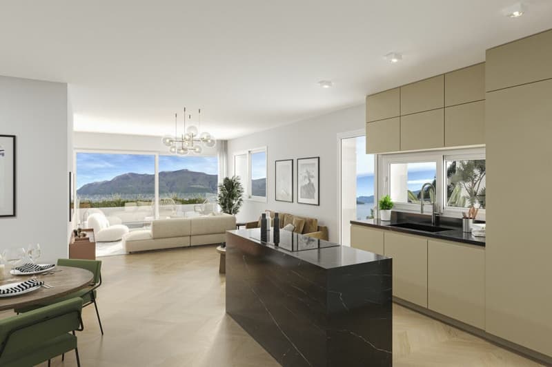 Brissago - Residenza Riasco Riva mit Privatstrand (3)