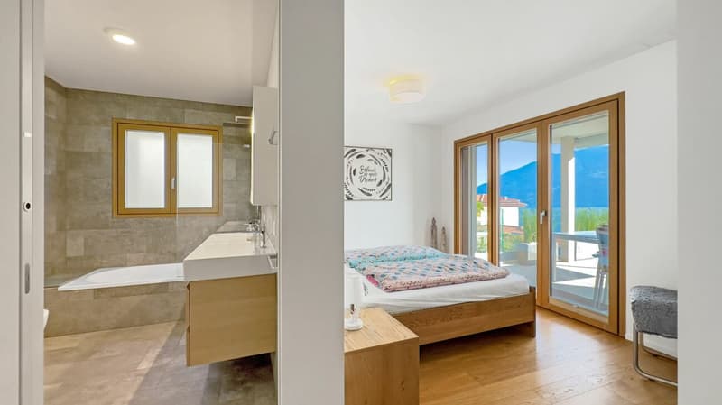 Brione sopra Minusio - Wunderschöne Gartenwohnung mit Seesicht (6)