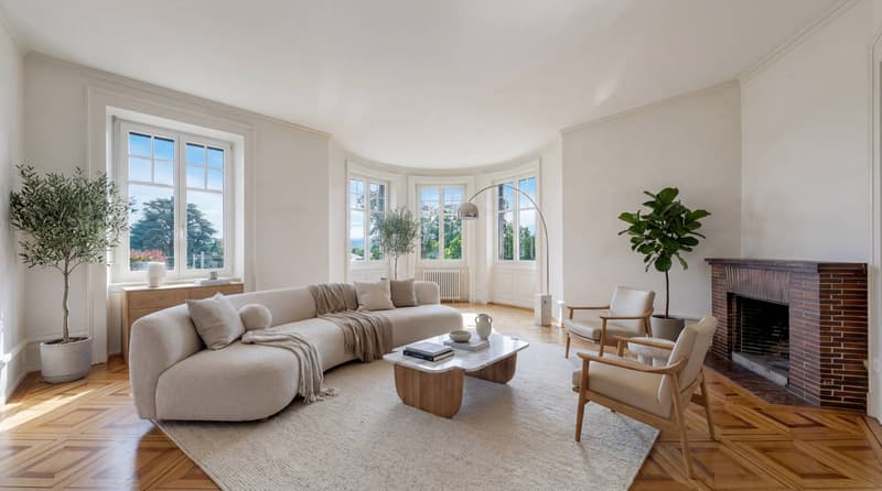 Appartement d'exception au dernier étage avec 2 balcons, à deux pas d'Ouchy (1)