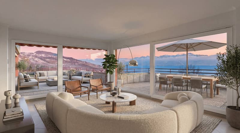 La Conversion  Espace, confort et vue panoramique sur le lac et les Alpes (4)