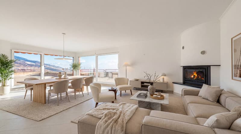 La Conversion  Espace, confort et vue panoramique sur le lac et les Alpes (2)