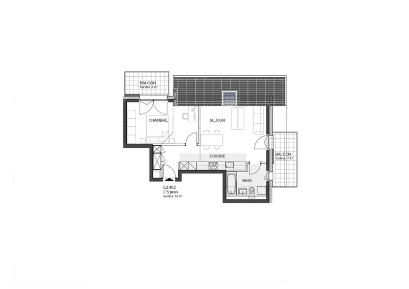 Charming 2.5-room attic apartment with 2 balconies (7)