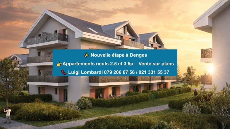 3.5 rooms new attic with balcony in Denges (1)