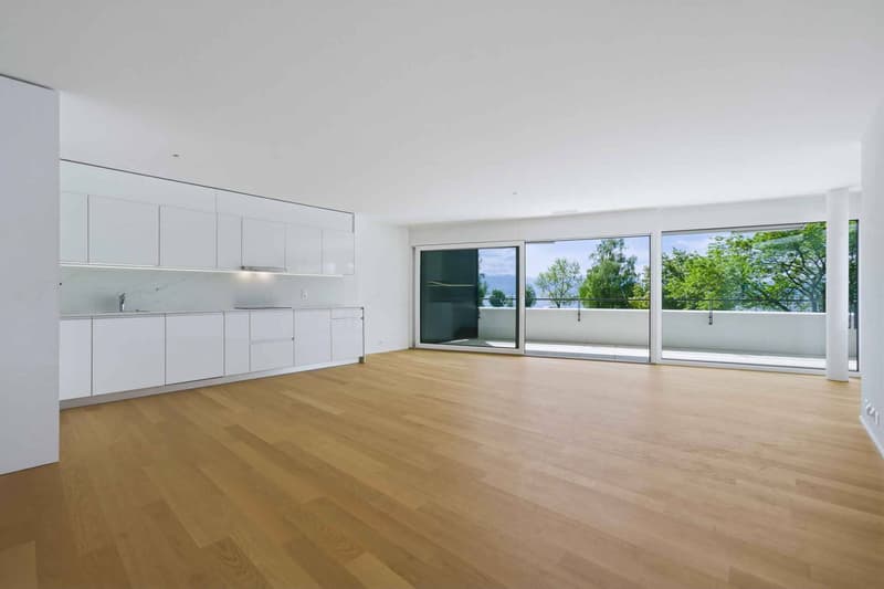 New 3.5-room apartment with two balconies - Lake Geneva view (1)