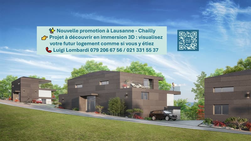 2.5 rooms NEW bright southwest facing with balcony and dressing room - Discover it in 3D immersion! (1)