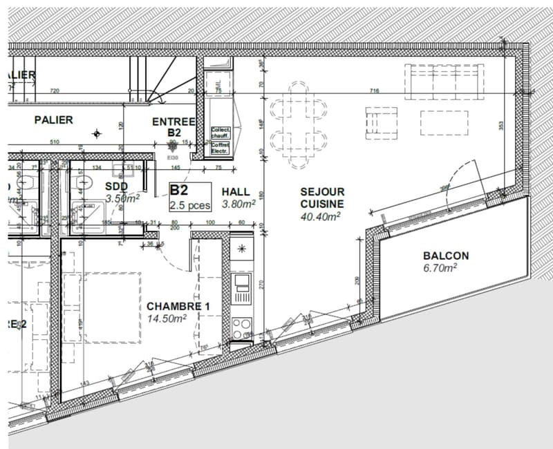 2.5 rooms NEW bright south-east facing with balcony - Discover it in 3D immersion! (2)