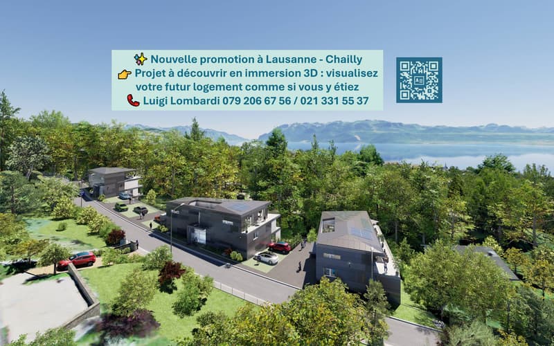 2.5 rooms NEW bright south-east facing with balcony - Discover it in 3D immersion! (1)