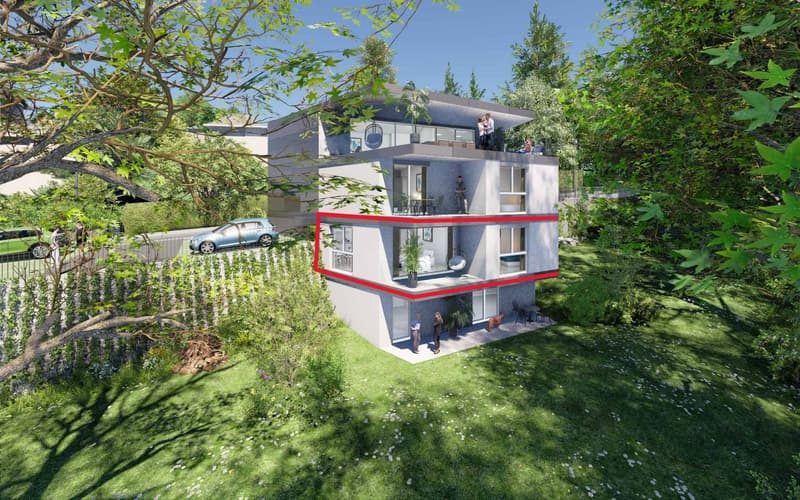 Last 4.5 rooms NEW south-facing with balcony - Discover it in 3D immersion! (2)