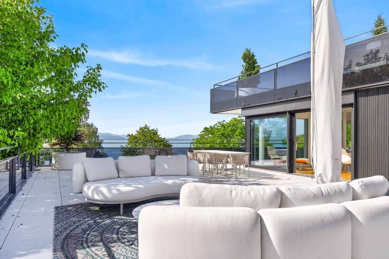 New 5.5-room corner apartment with 200m² terrace - Lake Geneva view (1)