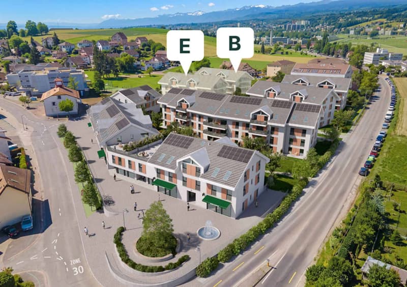 Bourg de Denges 2,5 Zimmer neu mit eigenem Garten (8)