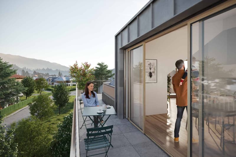 Appartement neuf de 3.5 pièces au dernier étage avec balcon et jardin privatif (4)