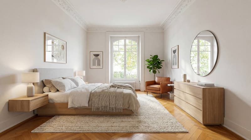 Exceptional Haussmannian apartment of 155m2 with garden. (11)
