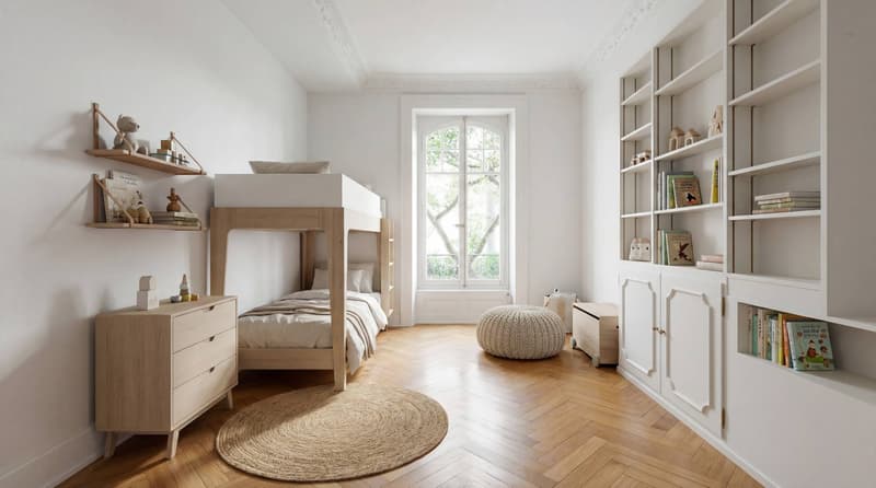 Exceptional Haussmannian apartment of 155m2 with garden. (8)